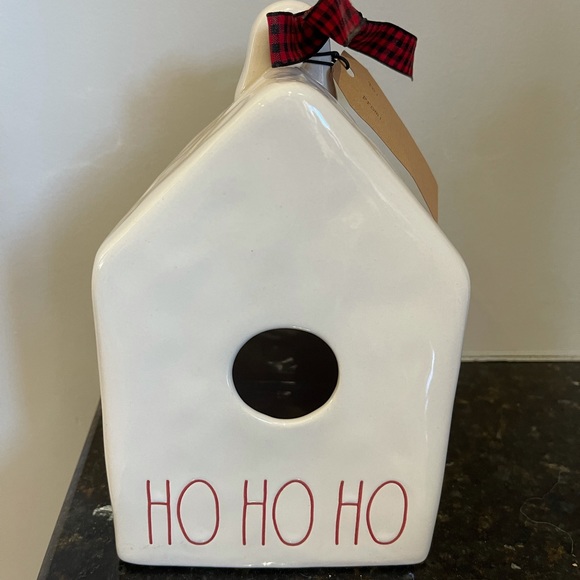 Rae Dunn - HO HO HO - birdhouse - Picture 1 of 4